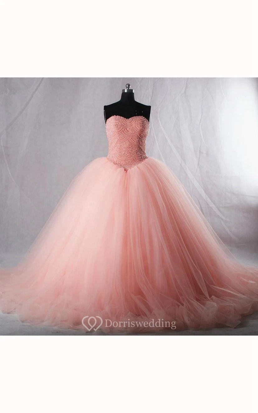 Tea-Length Straps Sweetheart Bell Pleats Beading Tiers Zipper Corset Back Straps Tulle Lace Dress
