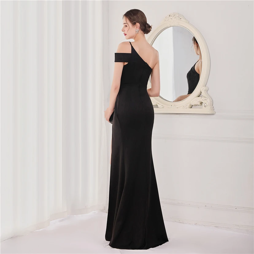 Toast Dress Bride Long Sleeveless Red Thank You Banquet Slim Fishtail Skirt Knot Wedding Car Model Exhibition Dress view 32