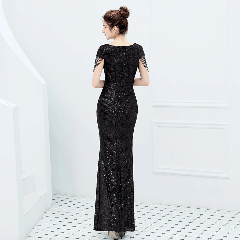 Evening Dress For Women Elegant Banquet Temperament Long Sequins Aura Queen Fishtail Slim view 23