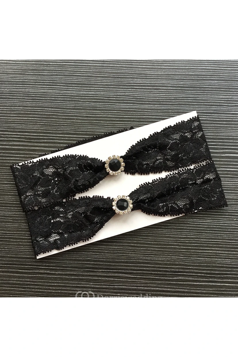 Black Rhinestone Lace Sexy Lace Gimbal Within Within 16-23inch
