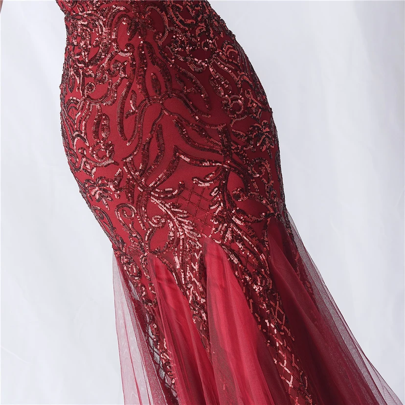 Vestido de noche de alta gama con estampado floral y detalles de malla y cuentas. view 45