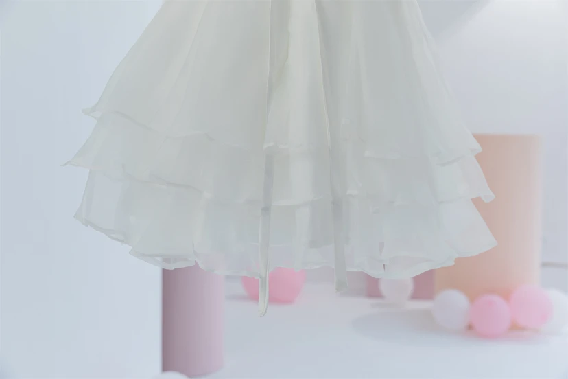 Adorable Short A-line Lace Beaded First Communion Flowergirl Dress view 7