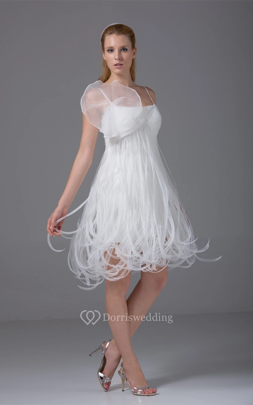 Spaghetti-Straps Short Corset Back and Dress With Ruching view 4