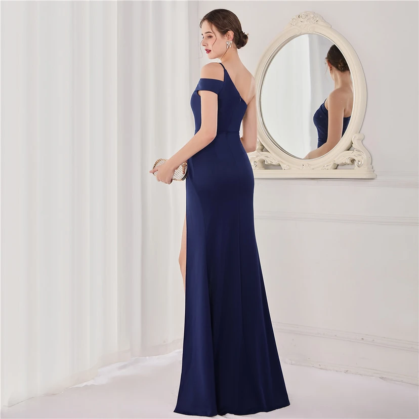 Toast Dress Bride Long Sleeveless Red Thank You Banquet Slim Fishtail Skirt Knot Wedding Car Model Exhibition Dress view 24