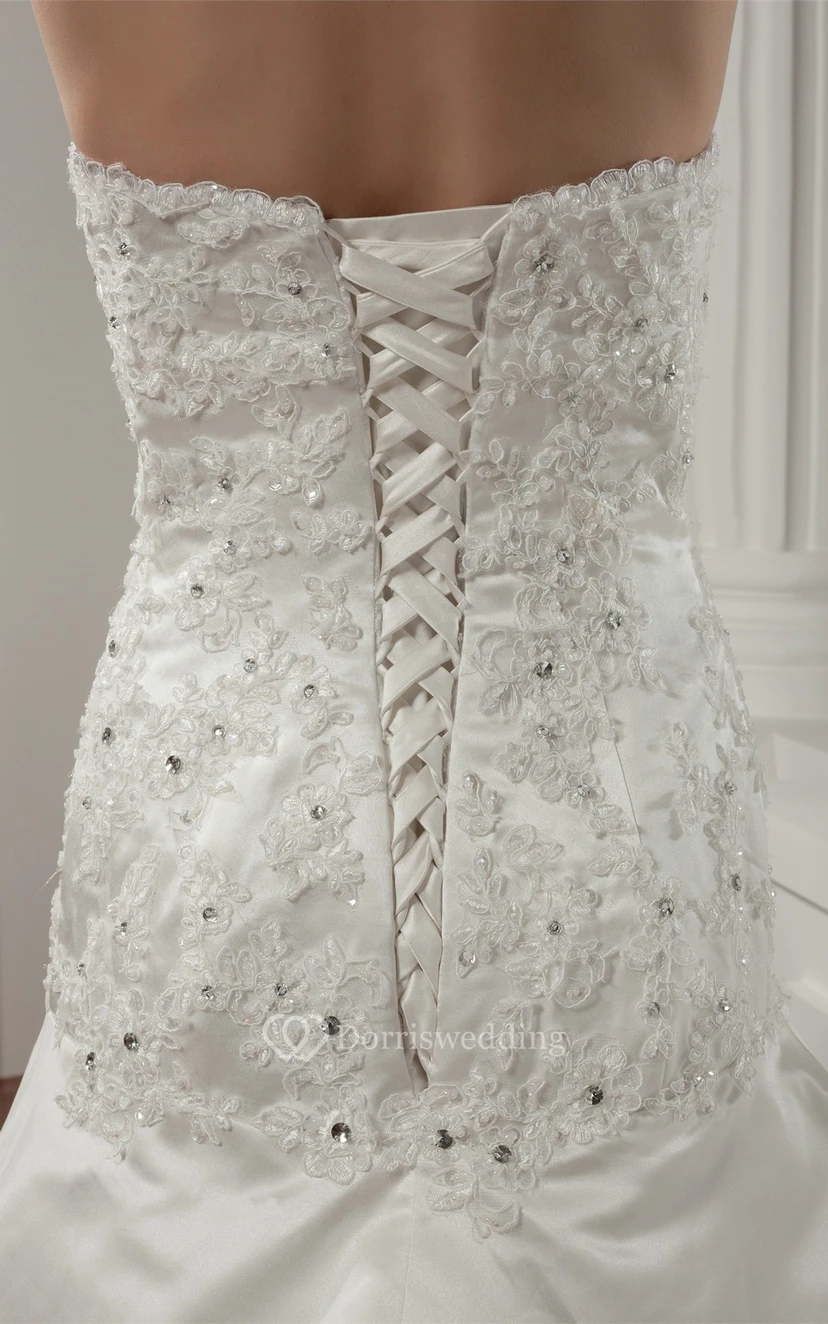 Long-Sleeve Lace Pick-Up Bolero and Dress With Beading view 10