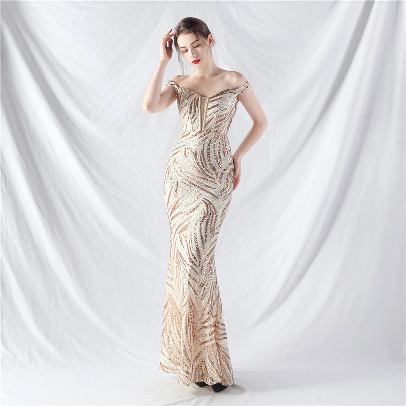 Palace Herringbone Waist Vest High-End Evening Dress view 12