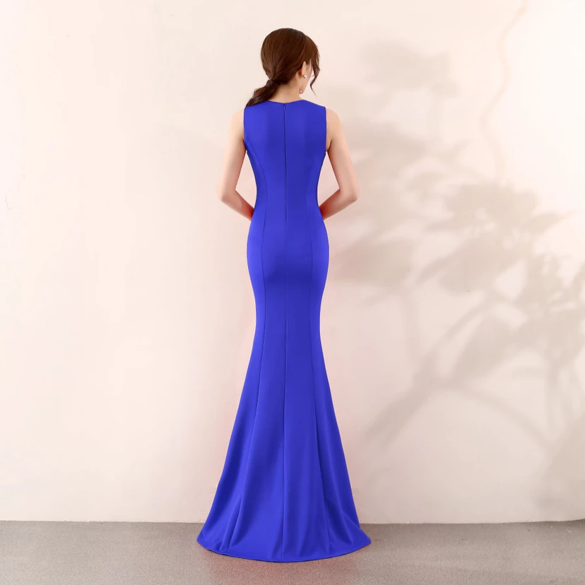 Robe de soirée élégante sirène pour mariée, longue et élégante, idéale pour un banquet ou des fiançailles. Jupe longue pour femme. view 20