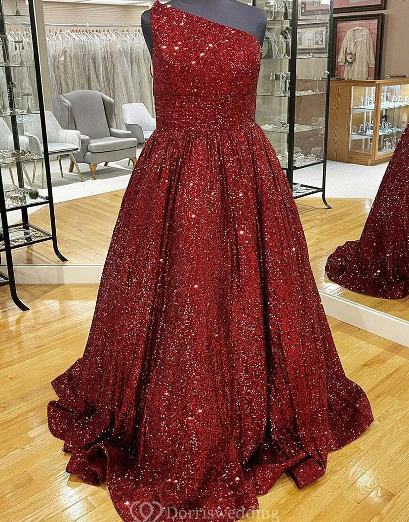 Pinkfarbenes, schulterfreies Ballkleid view 9