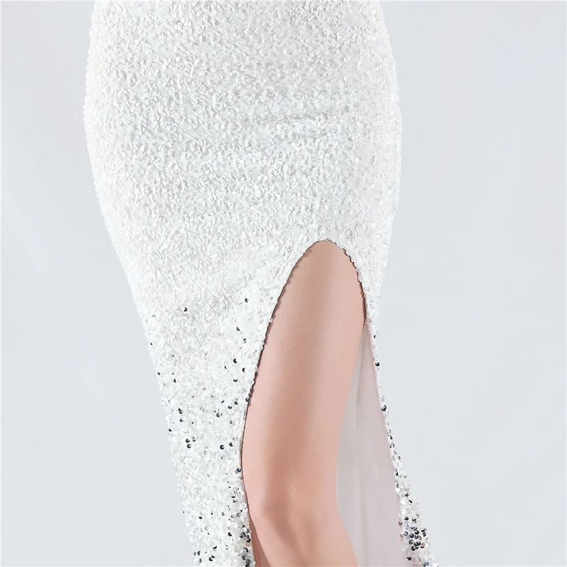 Robe de soirée en satin à baleines ornée de diamants et de fleurs, taille haute, pour réunion annuelle et mariage view 9