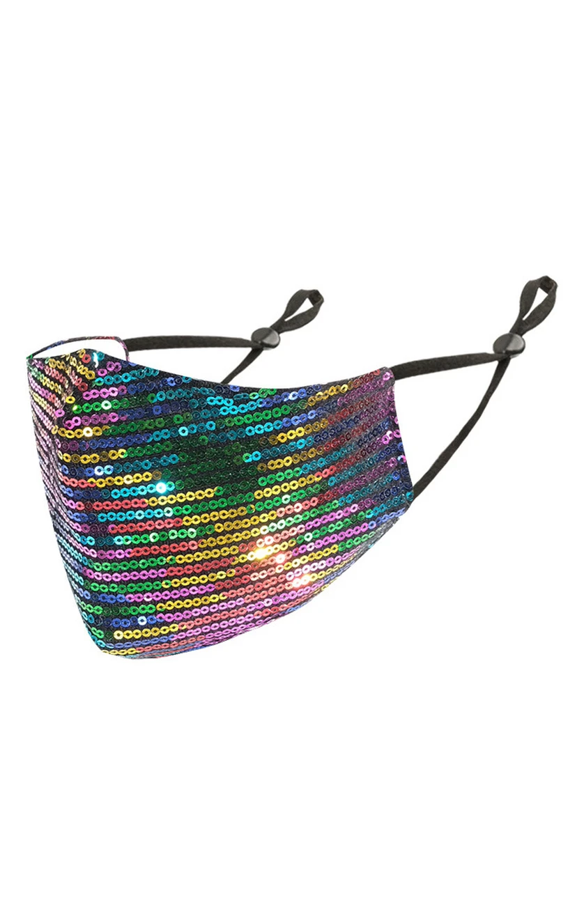 Non-Medical Sequin Face Masks view 6