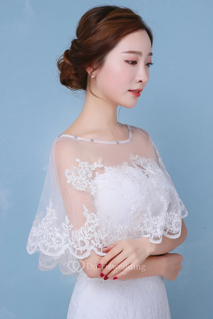 New Lace Diamond Necktie Cape Shawl view 2