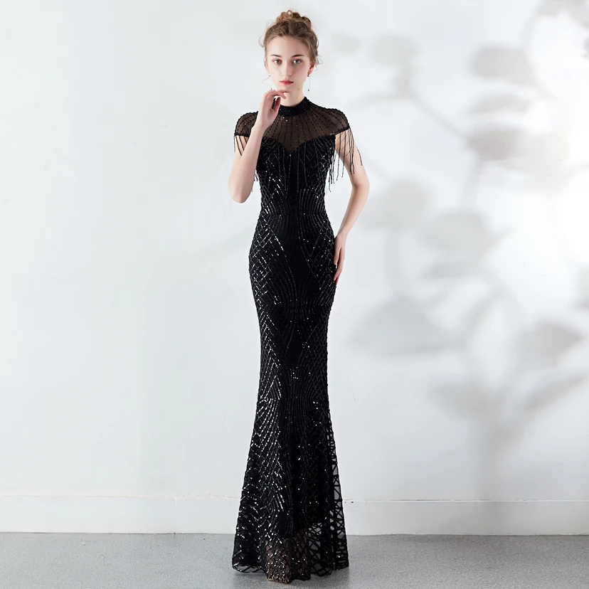 Abendkleid Frühling Langes Meerjungfrauen-Schlankes Bankettkleid für Damen view 18