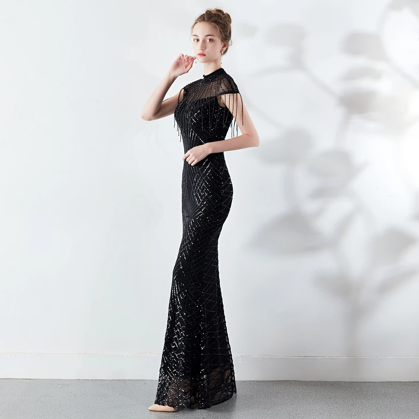 Abendkleid Frühling Langes Meerjungfrauen-Schlankes Bankettkleid für Damen view 19