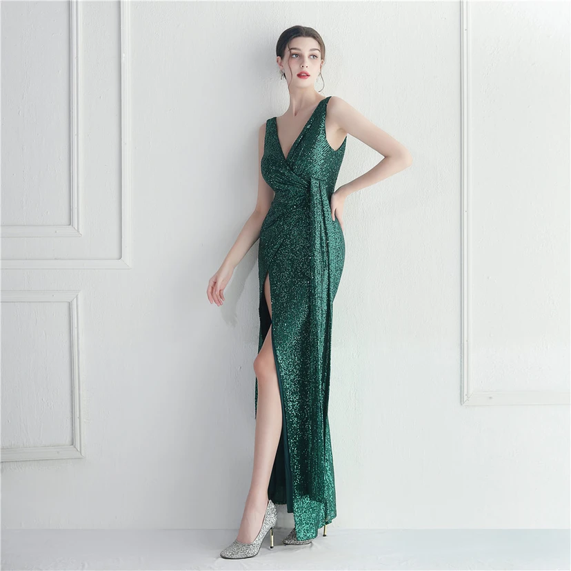 Paillettenkleid von Cross-Border Supply Boutique, ideal für Promi-Automodelle, Dinner-Auftritte und lange Abendkleider view 64