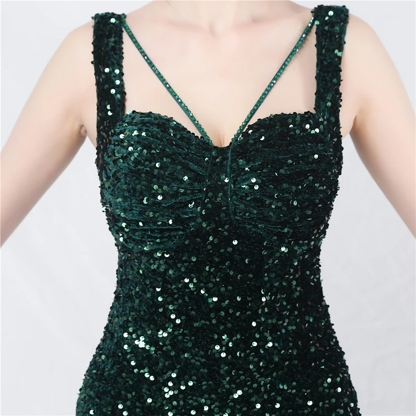 Robes de soirée longues à sequins faites main, magnifiques pour femmes et célébrités view 44