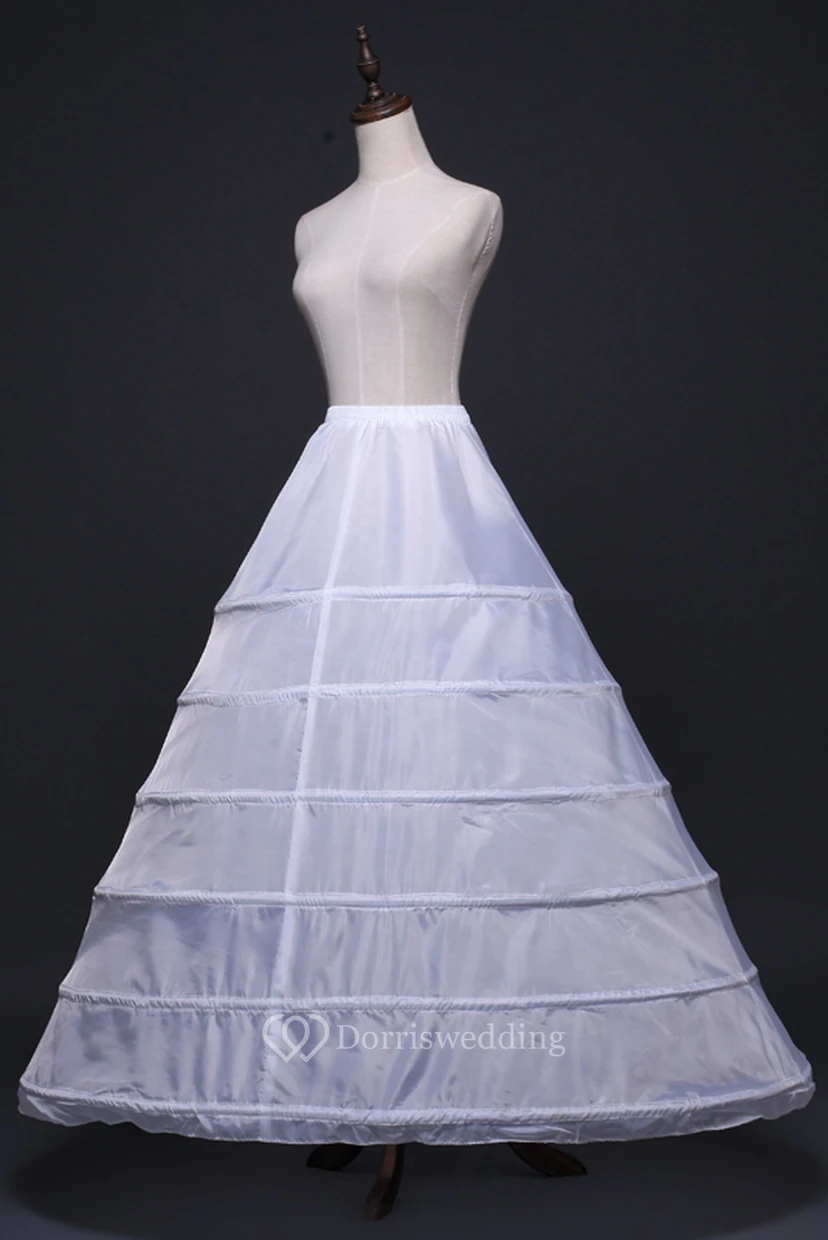 New Skirt Petticoat with Elastic Waist Thick 6 Steel Ring