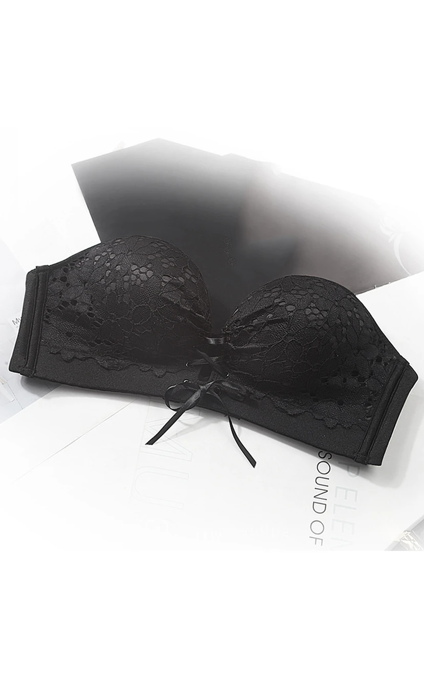 Elegant Appliqued Strapless Bra view 3