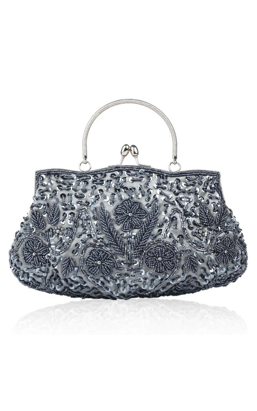 Appliqued Beaded Handbag view 6