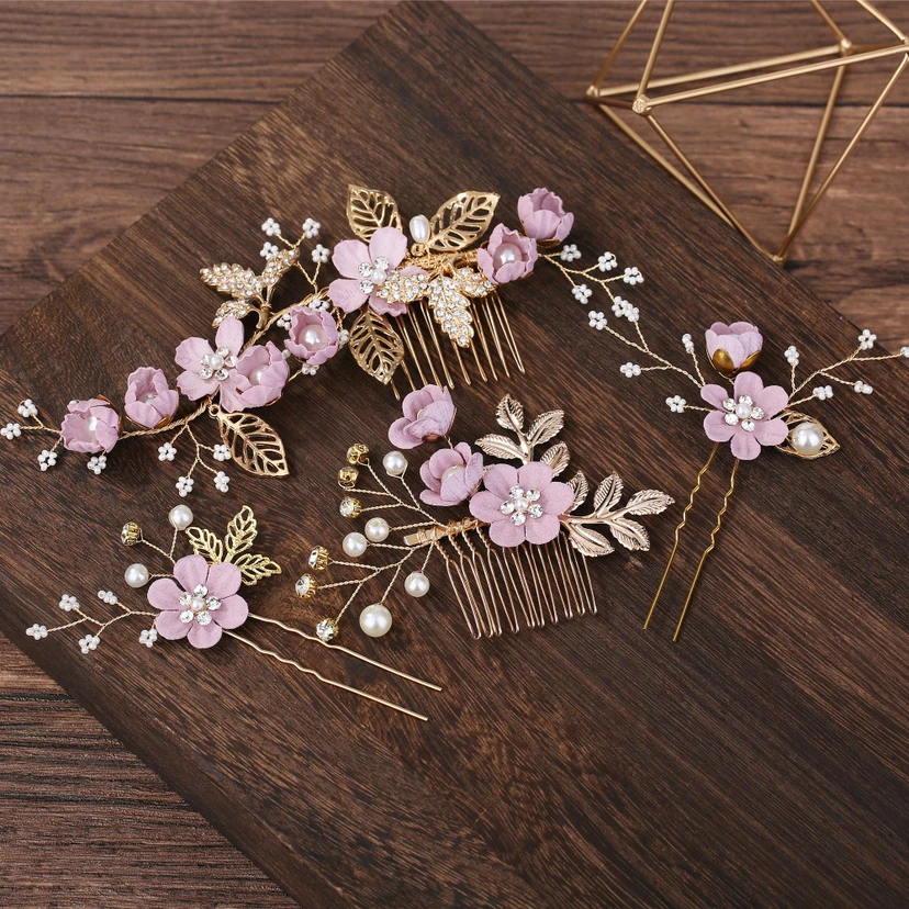 Romantic Chic Alloy Hair Combs view 3