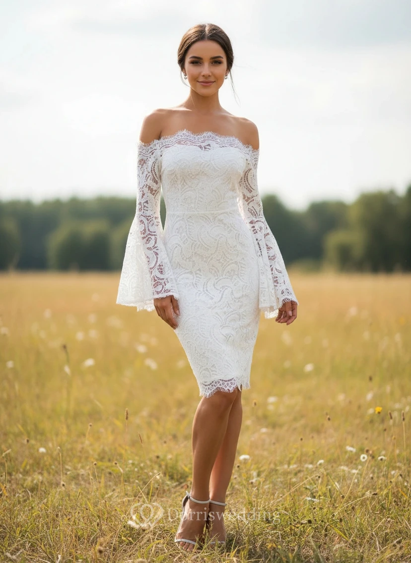 Robe de mariée crayon chic et moderne