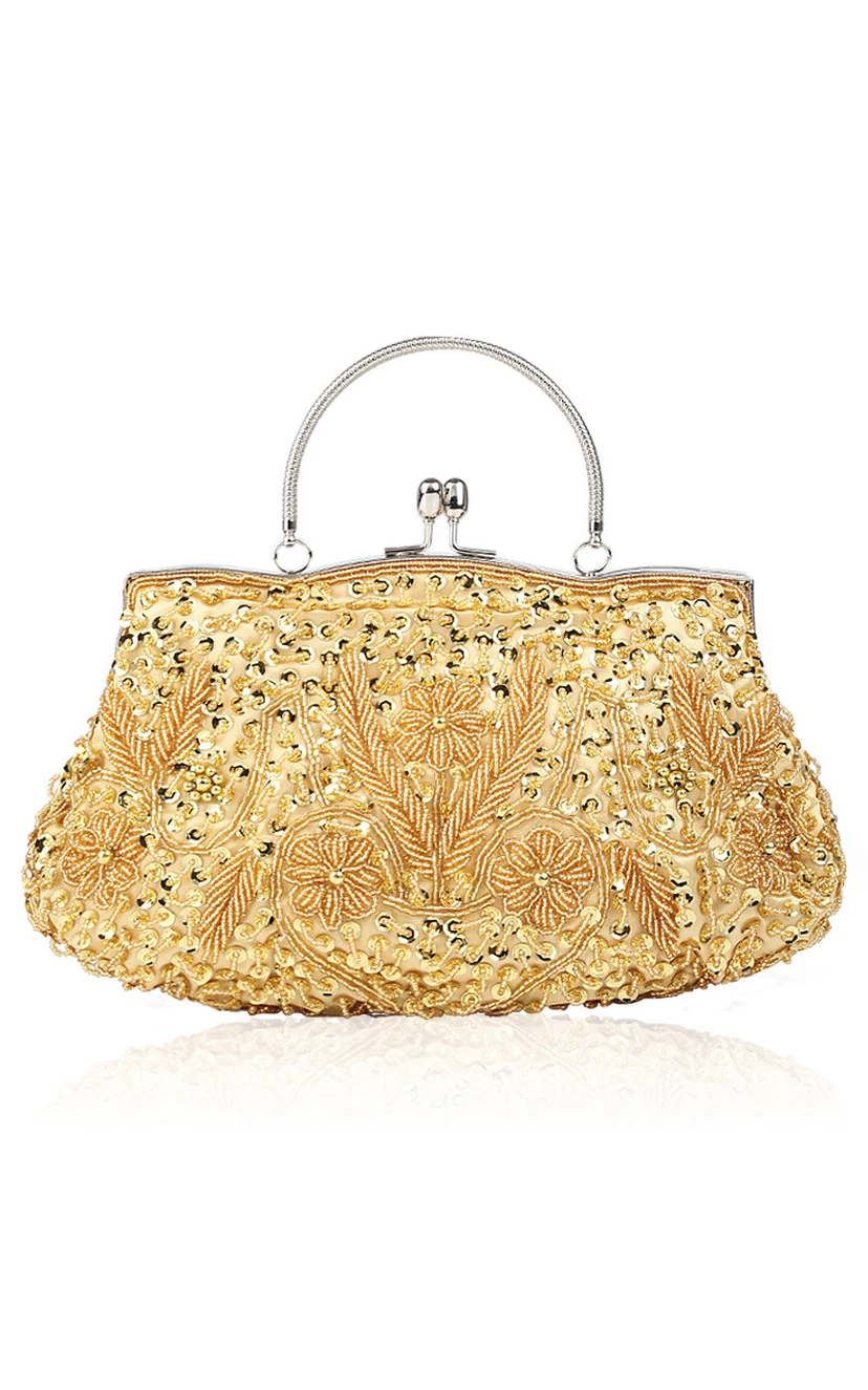 Appliqued Beaded Handbag view 3