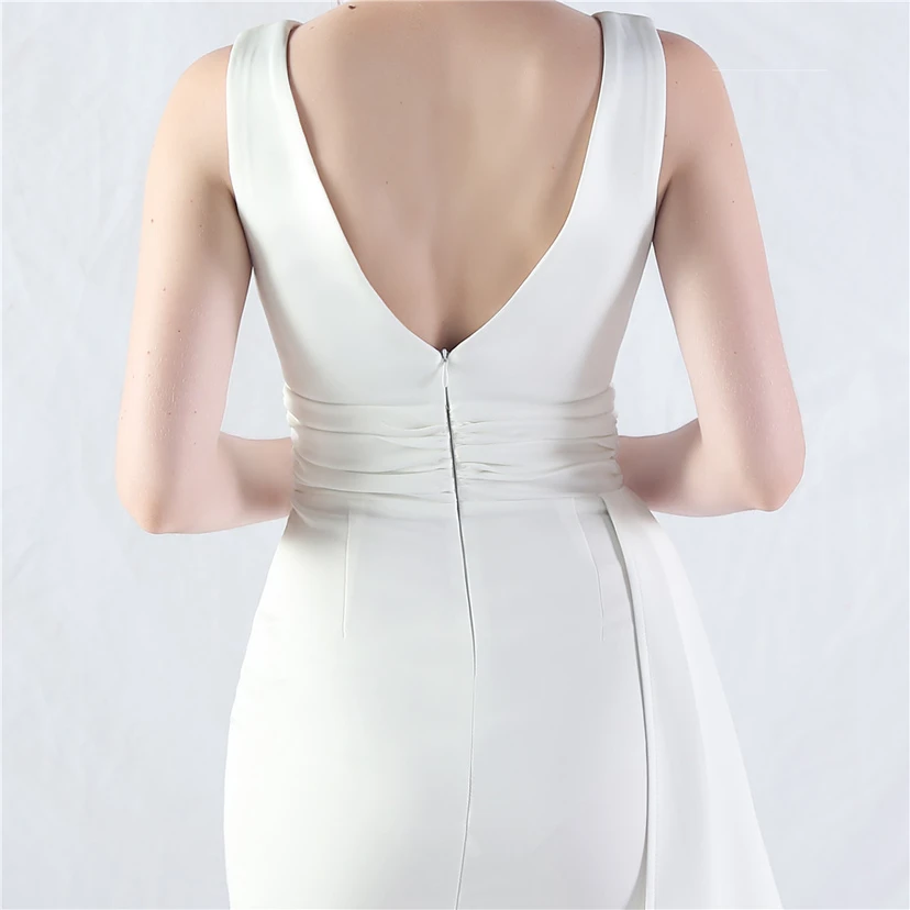 Vestido de noche de satén plisado con 8 colores opcionales view 34
