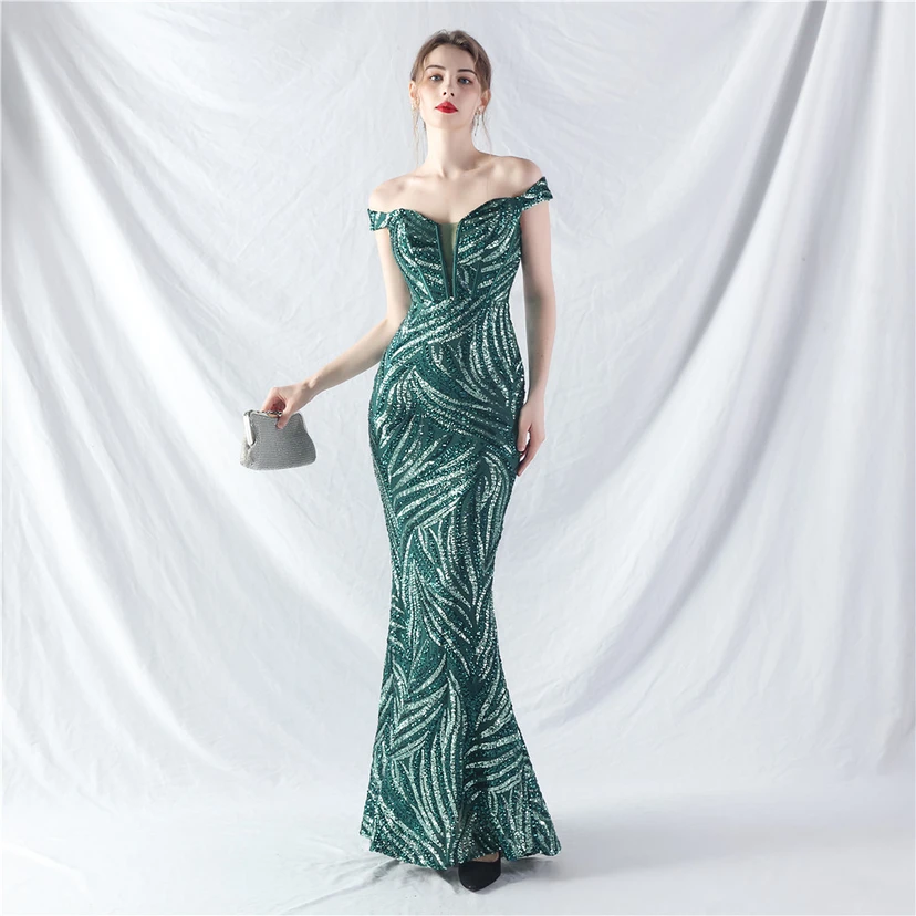 Palace Herringbone Waist Vest High-End Evening Dress view 5