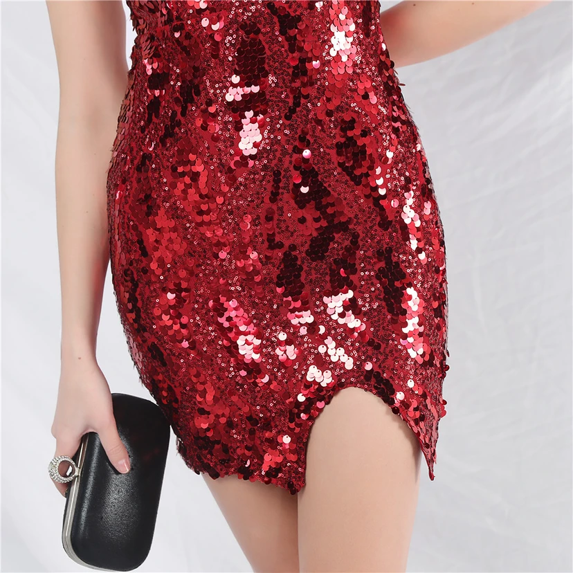 Small Dress Daily Short Dress Sequined Short Dress view 54