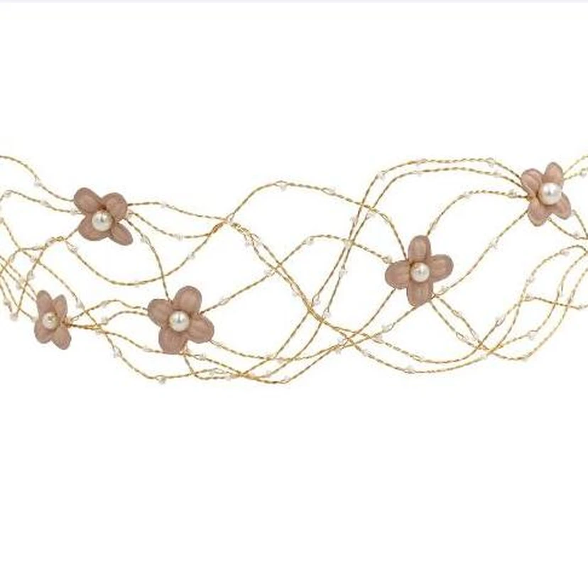 Diademas originales hechas a mano al estilo coreano con pequeñas flores view 3