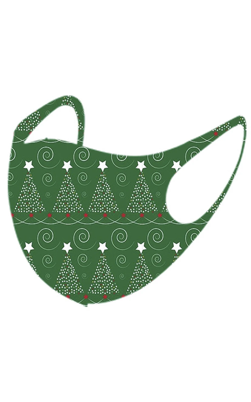 Non-medicial Christmas 6 Colors Cotton Washable Face Mask view 4
