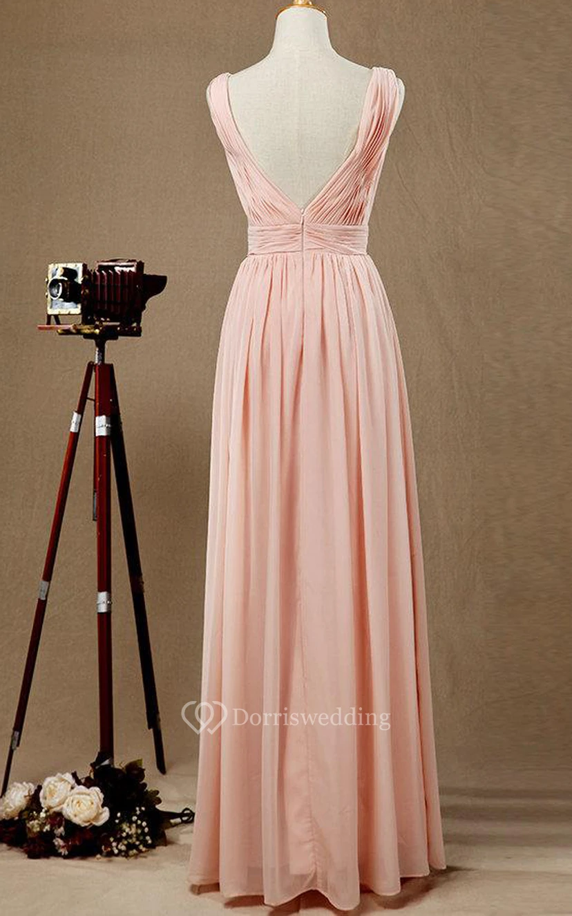 Robe longue en mousseline view 2