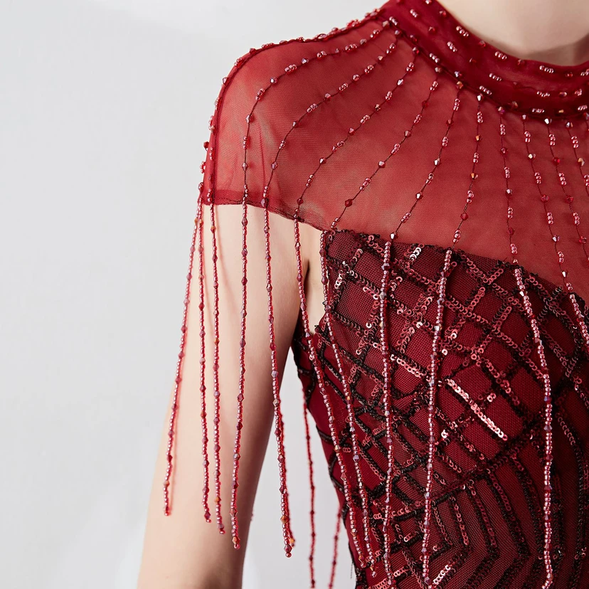 Abendkleid Frühling Langes Meerjungfrauen-Schlankes Bankettkleid für Damen view 8