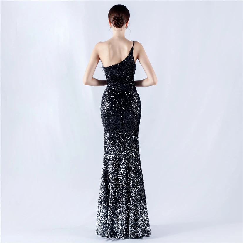 Robe de soirée en satin à baleines ornée de diamants et de fleurs, taille haute, pour réunion annuelle et mariage view 61
