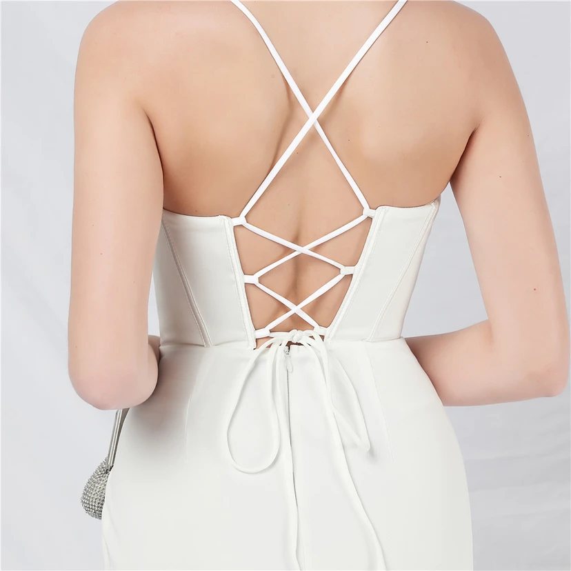 Palace Fishbone Weste, Taillenbesatz, aufwendige Perlenstickerei, Tube-Top, Strumpfhalter, High-End-Abendkleid view 16
