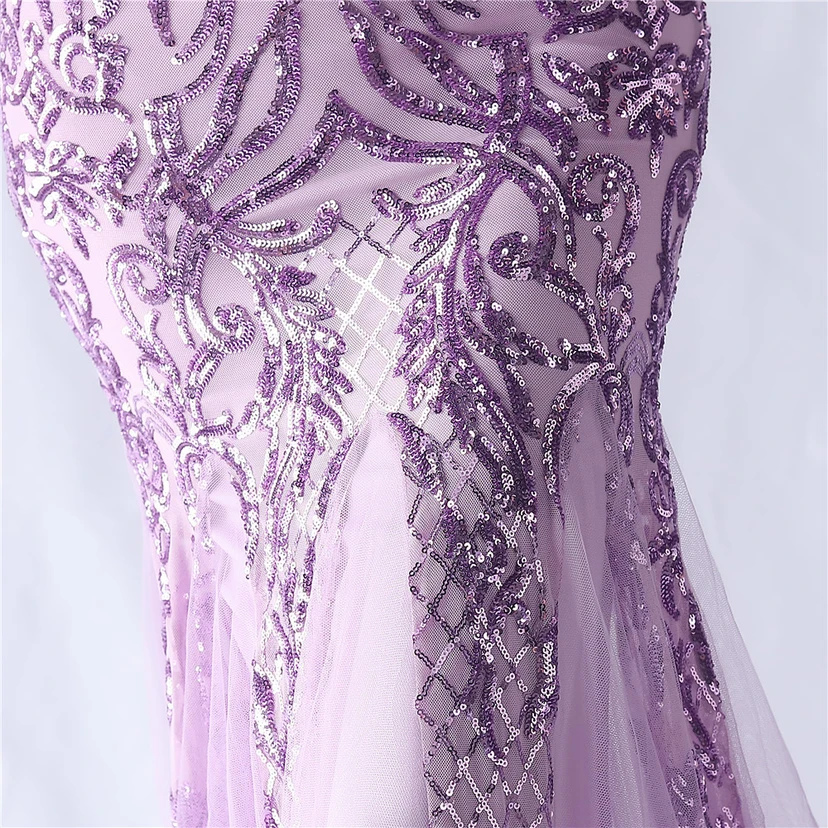 Robe de soirée haut de gamme en maille perlée et ornée de perles, modèle 3034. view 63