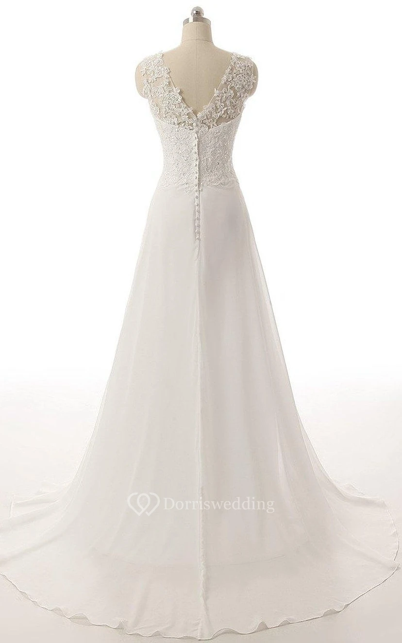 Vestido corto con tirantes, escote corazón en V, fruncido ilusión, apliques de cuentas, bordado de flores, cola de pincelada con flores de ilusión, sin espalda, cremallera, espalda con cordones de ilusión, tirantes con abertura, encaje y lentejuelas. view 11