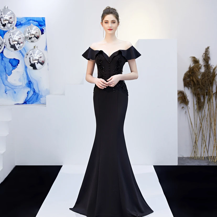 Robe de mariée longue rouge asymétrique à une épaule, coupe sirène, idéale pour un banquet ou une soirée de mariage. view 18