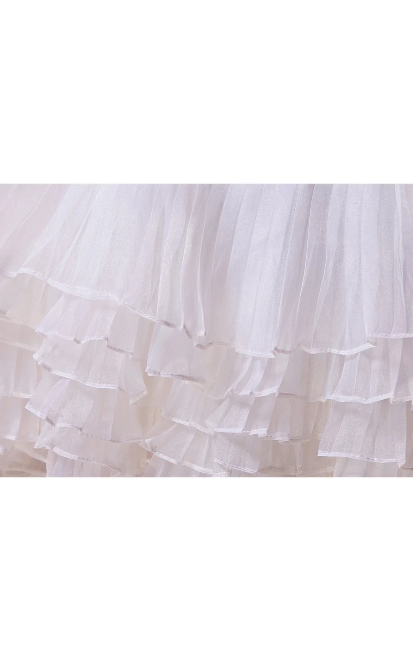 Criss-Cross Sweetheart High-Low Tiers and Dress With Ruching view 6