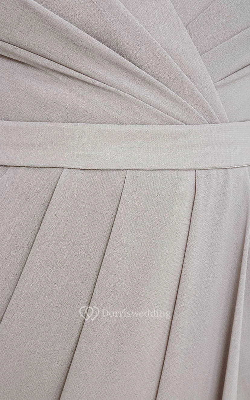V-Neck Chic Sheath With Front Split view 5