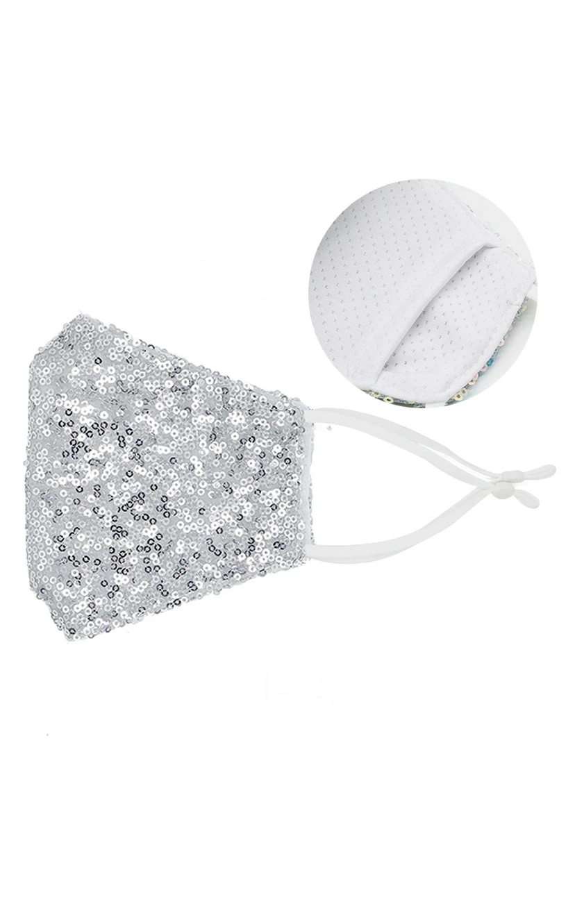 Non-Medical Cotton Sequins Face Masks view 4