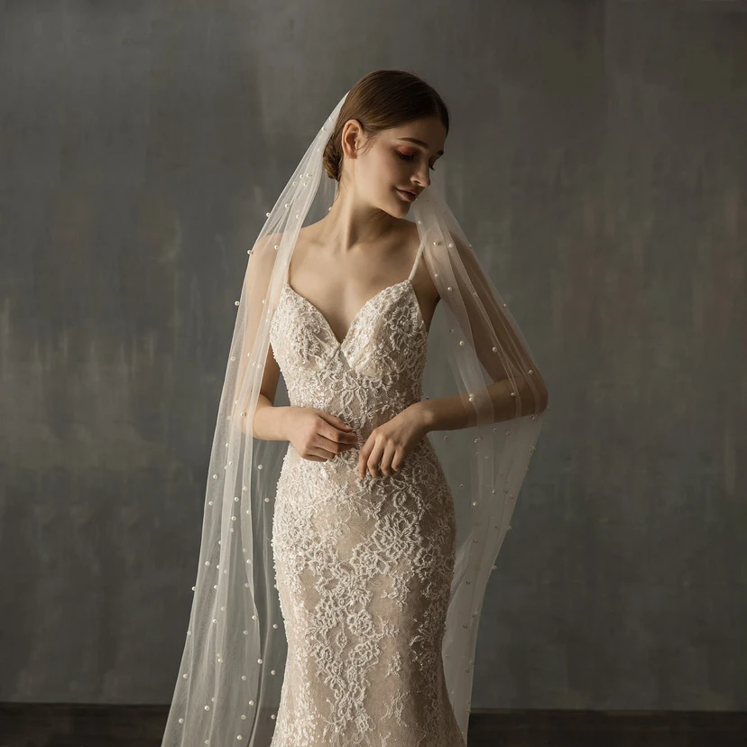 Romantic Tulle Chapel Bridal Veil view 3