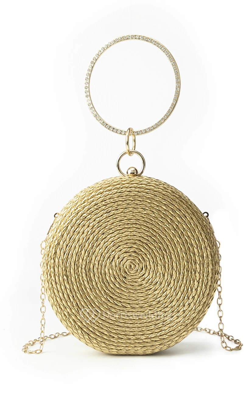 Round Woven Clutch view 6