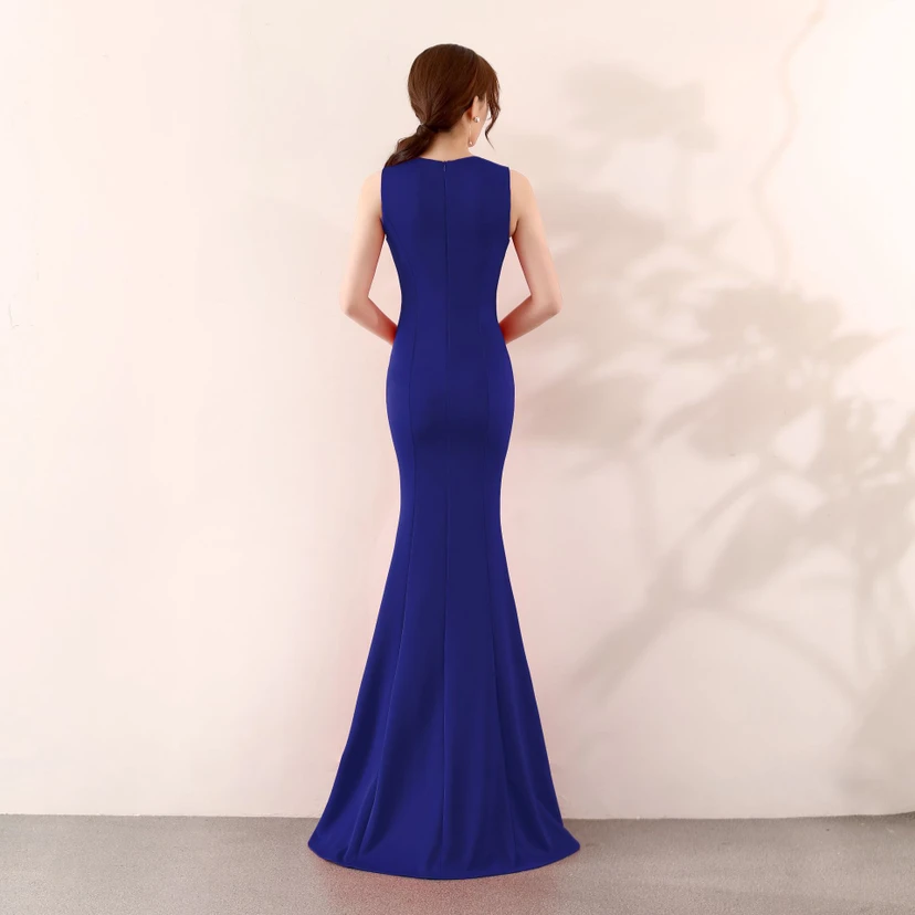 Robe de soirée élégante sirène pour mariée, longue et élégante, idéale pour un banquet ou des fiançailles. Jupe longue pour femme. view 40
