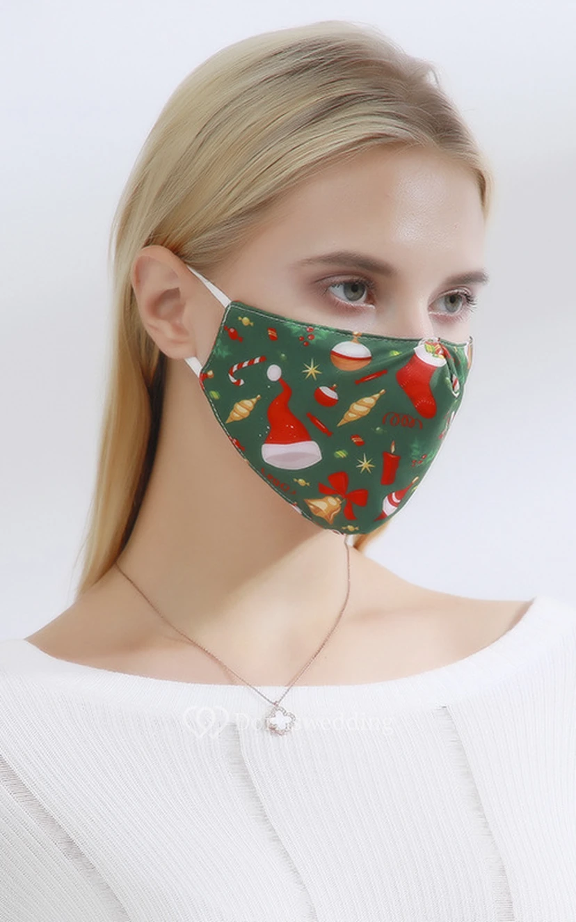 Non-medicial Christmas Cotton Washable Face Mask In 10 Colors view 6