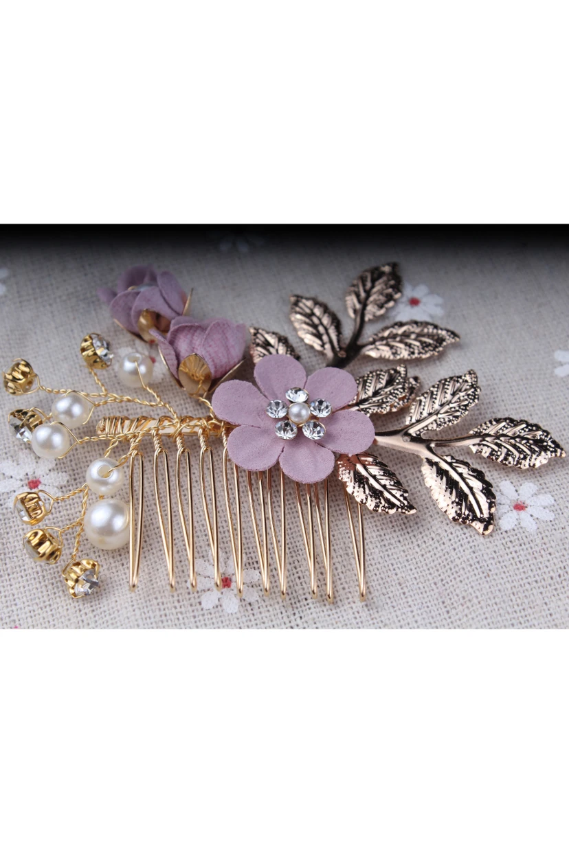 Elegant Vintage Floral Golden Hair Pin view 5