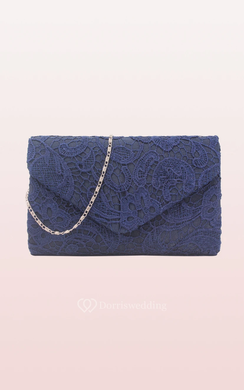 Lace Clutch with Flower view 8