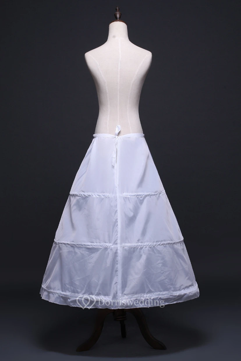 New Floor Length Skirt Petticoat with Three Steel Ring view 2