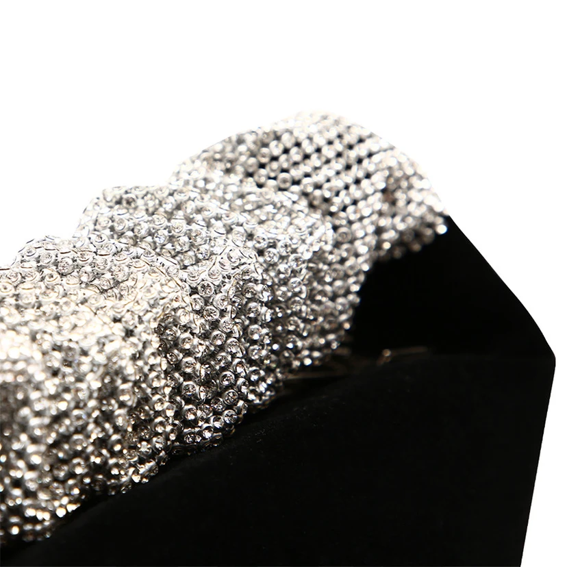 Simple Beaded Handbag with Zipper view 3
