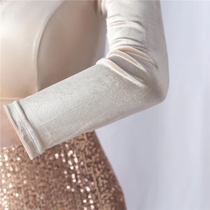Long-Sleeved Fishtail Evening Dress High-End Atmosphere Elegant Banquet Temperament Velvet Aura Queen view 44