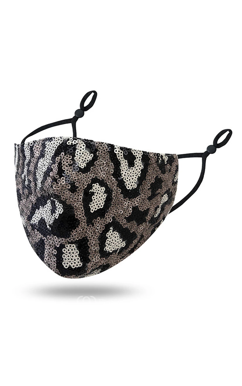 Non-Medical Leopard Print Face Masks view 3